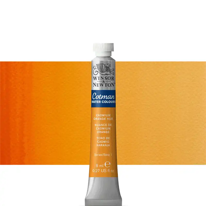 وینزور آبرنگ تیوپی ۸میل ۰۹۰ cadmium orange hue